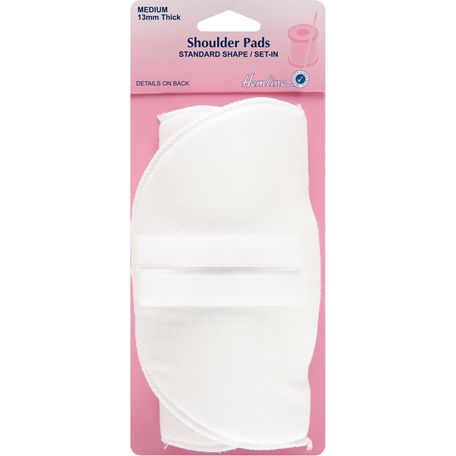 Hemline Standard Set-In Shoulder Pads - Medium