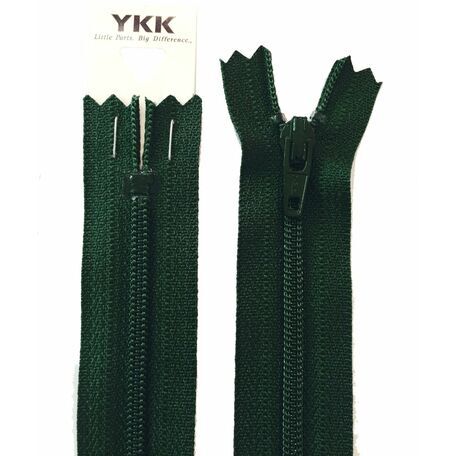 YKK Nylon Dress & Skirt Zip - Forest Green (18cm)