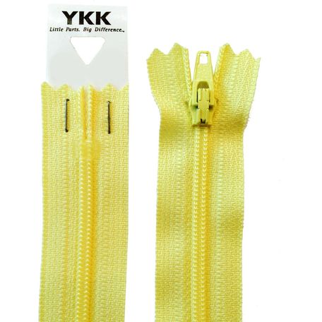 YKK Nylon Dress &amp; Skirt Zip - Daffodil (20cm)