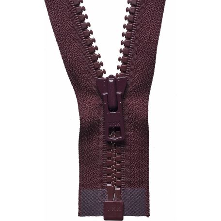 YKK Vislon Heavyweight Open End Zip - Burgundy (61cm)