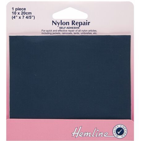 Hemline Self Adhesive Nylon Repair Patch - 10 x 20cm (Navy)