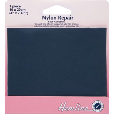 Hemline Self Adhesive Nylon Repair Patch - 10 x 20cm (Navy)