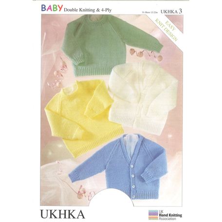 UKHKA Pattern 3 DK &amp; 4ply - Sweater and Cardigan