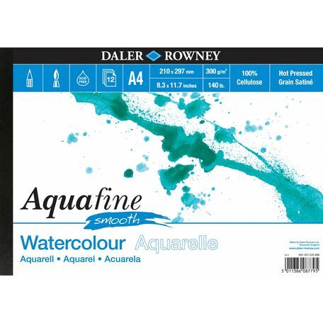 Daler Rowney Aquafine Smooth Watercolour Pad (A4)