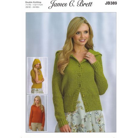 Brett Pattern Hooded Cardigan Pattern DK JB389