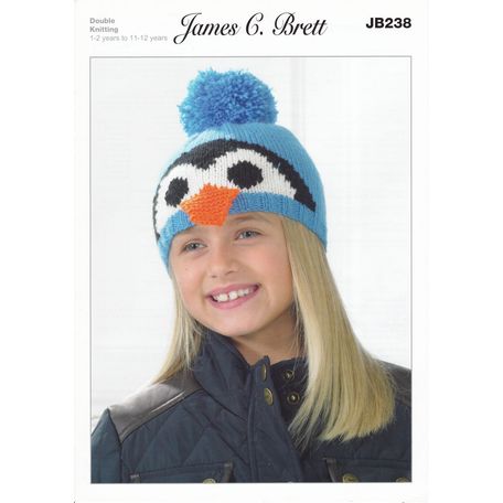 Brett Pattern Winter Penguin Hat Pattern DK JB238