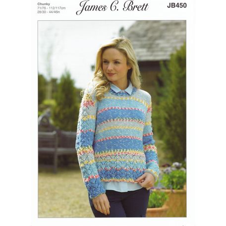 James C Brett Pattern Chunky JB450