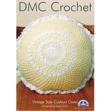 DMC Crochet Pattern - Vintage Style Cushion Cover