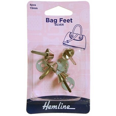 Hemline Base Nails / Bag Feet (15mm) - Nickel