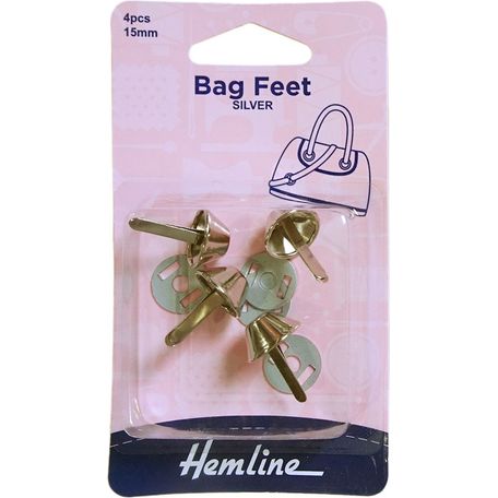 Hemline Base Nails / Bag Feet (15mm) - Nickel
