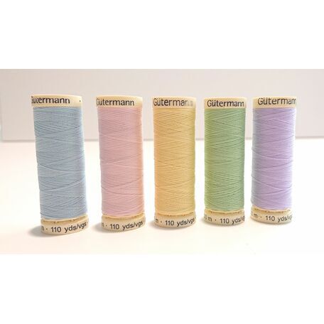 Sew-All Thread: 100m (Pastel Colours) - Pack of 5