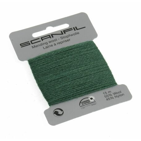 Scanfil Mending & Darning Wool - Fed Green (15m) - Col. 089