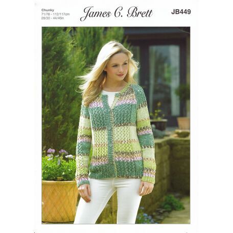 James C Brett Knitting Pattern - Chunky JB449
