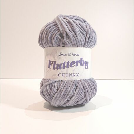 James C Brett Flutterby Chunky: B33 Purple Grey: 100g
