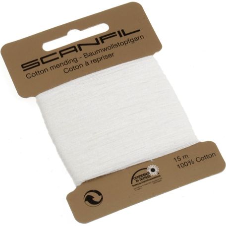 Scanfil Mending Cotton - White (15m) - col. 102