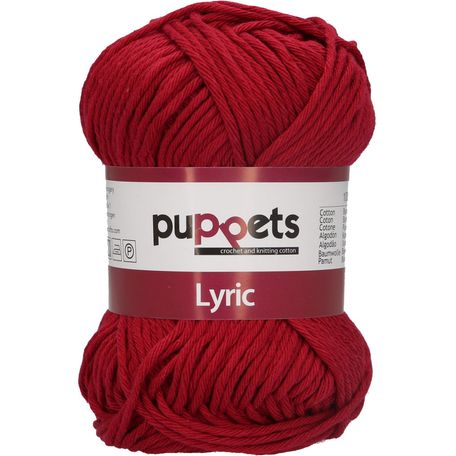 Puppets: Lyric No. 8: 50g (70m): Cardinal Red - Pack of 10