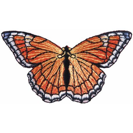 The Craft Factory Iron On Motif - Orange Butterfly