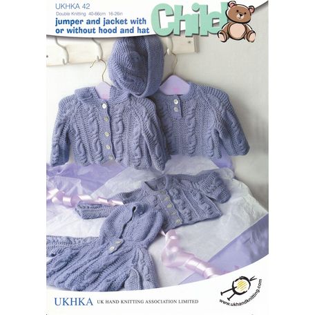 UKHKA Pattern No.42: Child: Pattern: Jumper, Jacket and Hat