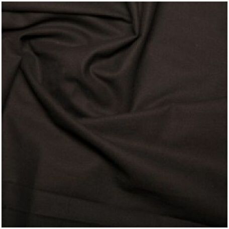 Black Plain 100% Cotton: Plain Dyed: 60 Square: 150cm Wide: Per Metre