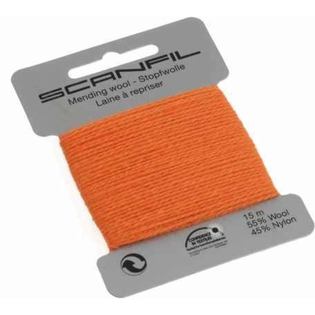 Scanfil Mending &amp; Darning Wool - Orange (15m) - col. 090