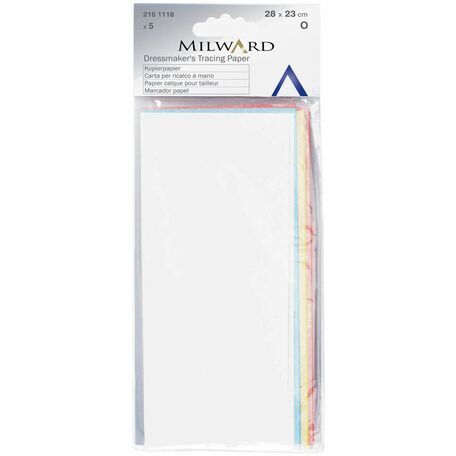 Milward Dressmakers Tracing Paper - 4 Cols (28 x 23cm)