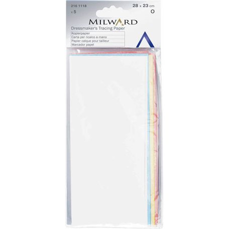 Milward Dressmakers Tracing Paper - 4 Cols (28 x 23cm)