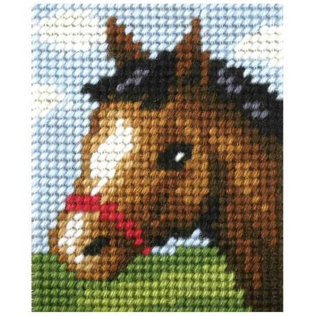 Orchidea My First Embroidery Needlepoint Kit - Friendly Foal
