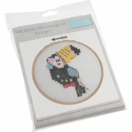 Trimits Felt Cross Stitch Hoop Kit - Toucan