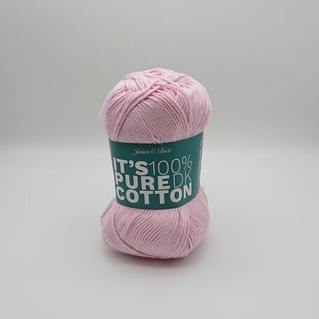James C Brett Its Pure Cotton DK Yarn - Pink - 100g