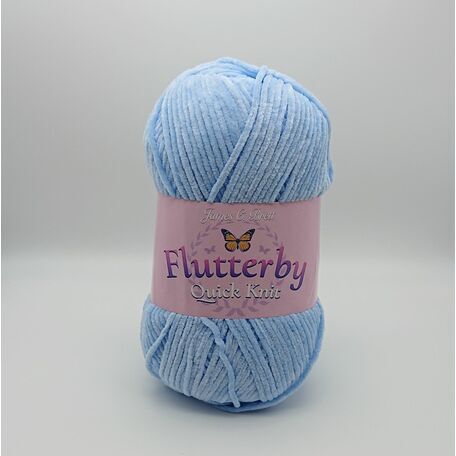 James C Brett Flutterby Quick Knit - Baby Blue - 100g