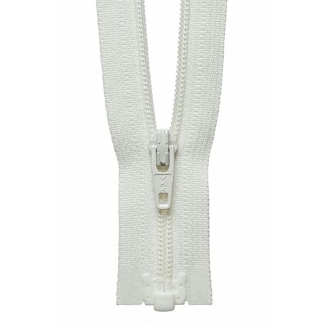 YKK Lightweight Nylon Open End Zip - Cream (25cm)