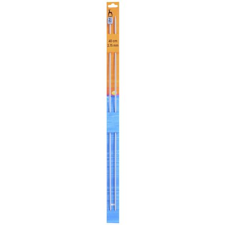 Pony Single-Ended Knitting Pins - 40cm x 2.75mm