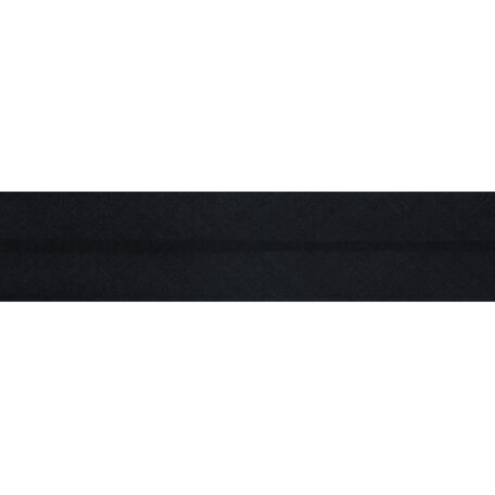 Essential Trimmings Polycotton Bias Binding - 13mm (Black) - Per Metre