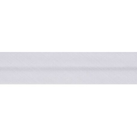 Essential Trimmings Polycotton Bias Binding - 13mm (White - Per Metre