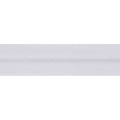 Essential Trimmings Polycotton Bias Binding - 25mm (White) - Per Metre