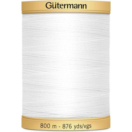 Gutermann Natural Cotton Thread - 800m (5709) - Pack of 5