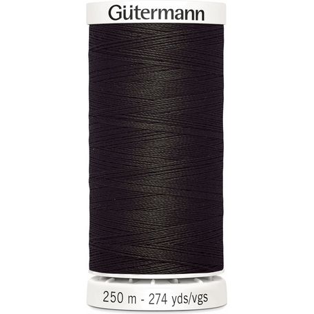 Gutermann Brown Sew-All Thread: 250m (697) - Pack of 5