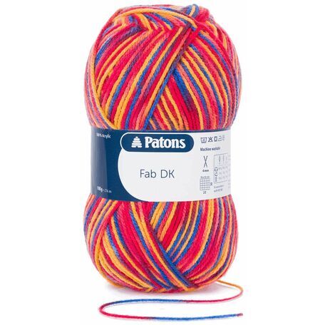 Patons Fab Double Knitting (100g) - Raspberry - 10 pack