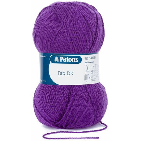 Patons Fab Double Knitting (100g) - Purple - 10 pack