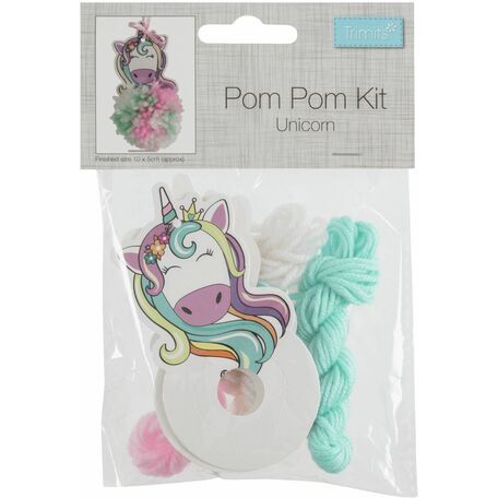 Trimits Pom Pom Unicorn Christmas Decoration Kit