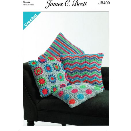 Brett Crochet Cushions Knitting Pattern JB409