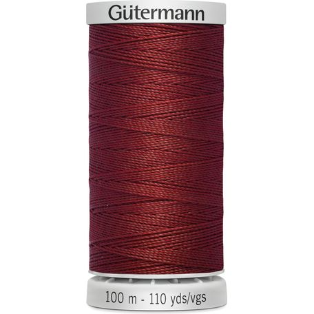 Gutermann Red Extra Strong Upholstery Thread - 100m (221) - Pack of 5