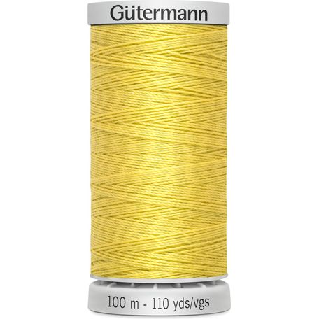 Gutermann Yellow Extra Strong Upholstery Thread - 100m (327) - Pack of 5