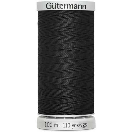 Gutermann Black Extra Strong Upholstery Thread - 100m (000)