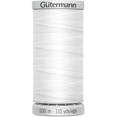 Gutermann White Extra Strong Upholstery Thread - 100m - Pack of 5