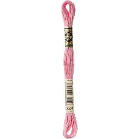 DMC: Mouliné Special 25: Colour 3326: Stranded Cotton: 8m