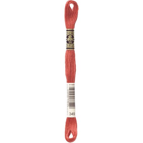 DMC: Mouliné Special 25: Colour 349: Stranded Cotton: 8m