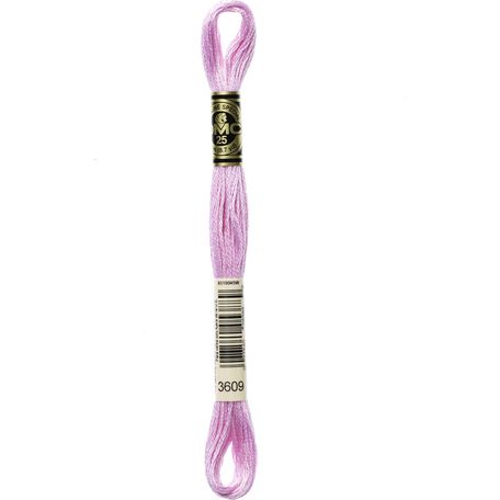 DMC: Mouliné Special 25: Colour 3609: Stranded Cotton: 8m
