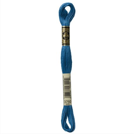 DMC: Mouliné Special 25: Colour 3760: Stranded Cotton: 8m