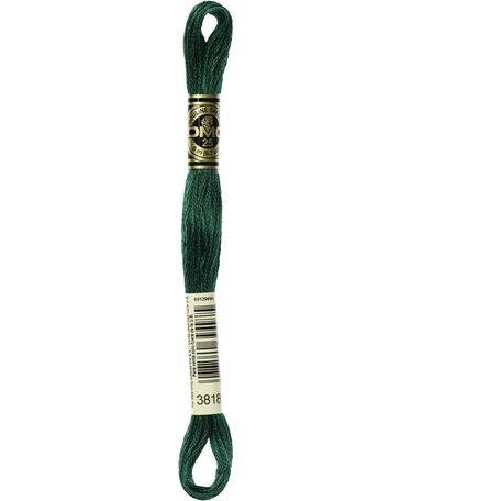 DMC: Mouliné Special 25: Colour 3818: Stranded Cotton: 8m
